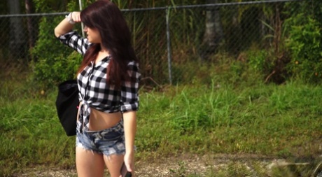 Petite teen Kaisey Dean is subjected to BDSM games after hitching a ride 73640338