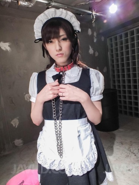 Kanako Kimura in uniform and chains gets vibrators in hairy twat 97519925