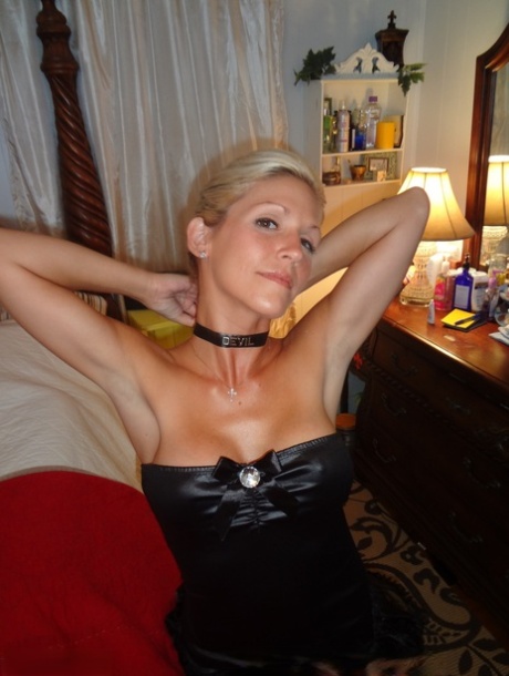 Blonde amateur Jolene Devil uncovers her boobs while wearing cosplay attire 58151604