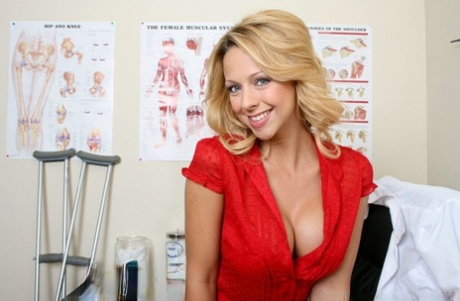 Busty MILF in a short skirt Brianna Beach strips to expose her cunt 87011265
