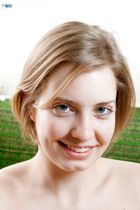 Blonde teen Kara D posing innocently in knee high socks and white panties 96507210