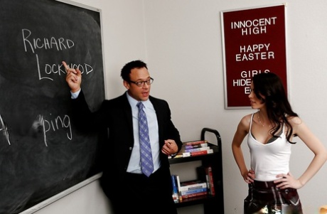 Well-graced schoolgirl gets fucked by her teacher and jizzed over her ass 95318343